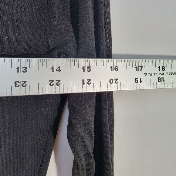 MARCELLAMODA Black Midi Dress Turtleneck Stretchable Bodycon Long Sleeve Size 00 - Picture 9 of 9